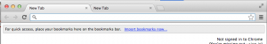 A screenshot of Google Chrome's tabstrip on OSX